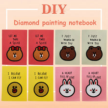 Load image into Gallery viewer, 8pcs Diamond Art Crystal Sketchbook DIY Diamond Mosaic Diary Book (Small Head)
