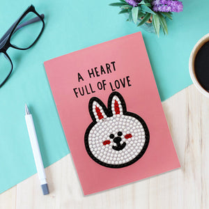 8pcs Diamond Art Crystal Sketchbook DIY Diamond Mosaic Diary Book (Small Head)
