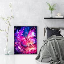 Load image into Gallery viewer, Pink Butterfly 30*40CM(Canvas) Full Round Drill Diamond Painting

