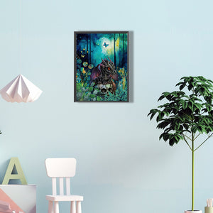 Black Dragon Skull 30*40CM(Canvas) Full Round Drill Diamond Painting