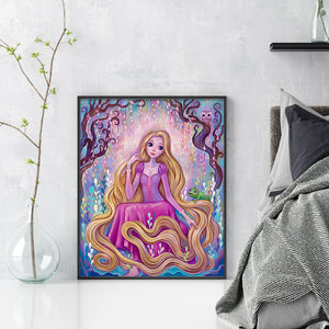 Yishu - Disney Princesses - 40*50CM 11CT 3 Stamped Cross Stitch