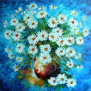 Yishu - Daisy - 50*50CM 11CT 3 Stamped Cross Stitch
