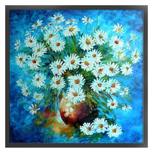 Yishu - Daisy - 50*50CM 11CT 3 Stamped Cross Stitch