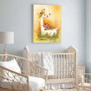 Animals And Flowers 30*40CM(Canvas) Full Round Drill Diamond Painting