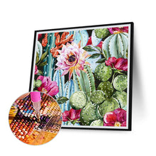 Load image into Gallery viewer, Cactus And Flowers 40*40CM(Canvas) Full Round Drill Diamond Painting
