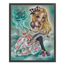 Load image into Gallery viewer, Huancan - Big-Eyed Doll - 50*60CM 11CT 3 Stamped Cross Stitch
