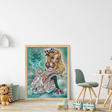 Load image into Gallery viewer, Huancan - Big-Eyed Doll - 50*60CM 11CT 3 Stamped Cross Stitch

