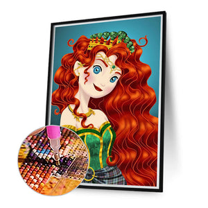 Disney Princess Merida 30*50CM(Canvas) Full Round Drill Diamond Painting