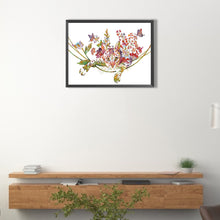 Load image into Gallery viewer, Cat With Flowers 40*30CM(Canvas) Full Round Drill Diamond Painting

