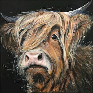 Highland Yak 45*45CM(Canvas) Full Round Drill Diamond Painting