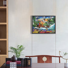 Load image into Gallery viewer, Underwater World And Sailboat 40*30CM(Canvas) Full Round Drill Diamond Painting
