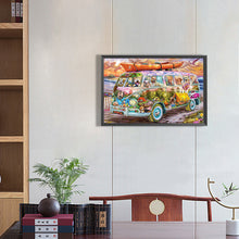 Load image into Gallery viewer, Zoo Minibus 70*50CM(Canvas) Full Round Drill Diamond Painting
