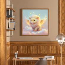 Load image into Gallery viewer, Light Yellow Lion With Angel Wings 30*30CM(Canvas) Full Round Drill Diamond Painting
