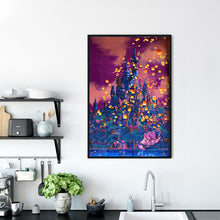 Load image into Gallery viewer, Sky Lantern Castle 30*50CM(Canvas) Full Round Drill Diamond Painting
