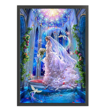 Load image into Gallery viewer, Yishu - Girl In A Wedding Dress - 50*72CM 11CT 3 Stamped Cross Stitch

