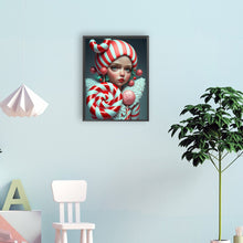 Load image into Gallery viewer, Lolopop Girl 30*40CM(Canvas) Full Round Drill Diamond Painting
