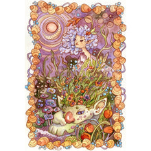 Load image into Gallery viewer, Huancan - Illustrated Girl - 50*75CM 11CT 3 Stamped Cross Stitch
