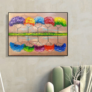 Colorful Tree 40*30CM(Canvas) Full Round Drill Diamond Painting