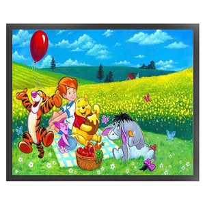 Huancan - Disney Winnie The Pooh - 60*40CM 11CT 3 Stamped Cross Stitch