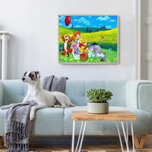 Huancan - Disney Winnie The Pooh - 60*40CM 11CT 3 Stamped Cross Stitch