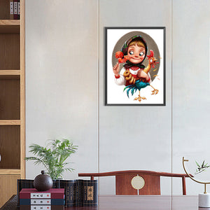 Little Chef 30*40CM(Canvas) Full Round Drill Diamond Painting