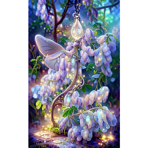 Wisteria 30*50CM(Canvas) Full Round Drill Diamond Painting