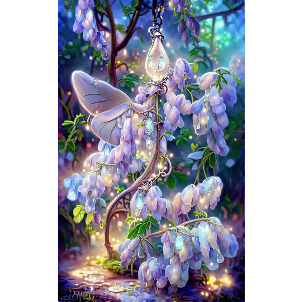 Wisteria 30*50CM(Canvas) Full Round Drill Diamond Painting