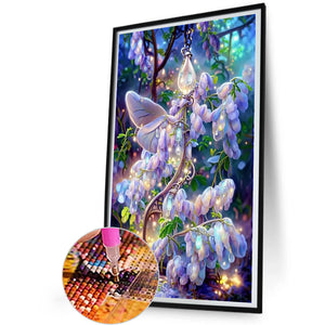 Wisteria 30*50CM(Canvas) Full Round Drill Diamond Painting