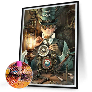 Steampunk 30*40CM(Canvas) Full Round Drill Diamond Painting