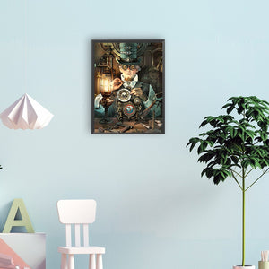 Steampunk 30*40CM(Canvas) Full Round Drill Diamond Painting
