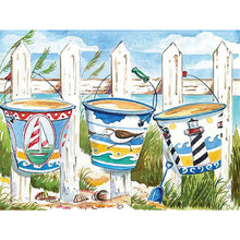 Load image into Gallery viewer, Beach 40*30CM(Canvas) Full Round Drill Diamond Painting
