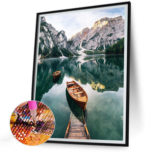 Landscape 30*40CM(Canvas) Full Round Drill Diamond Painting