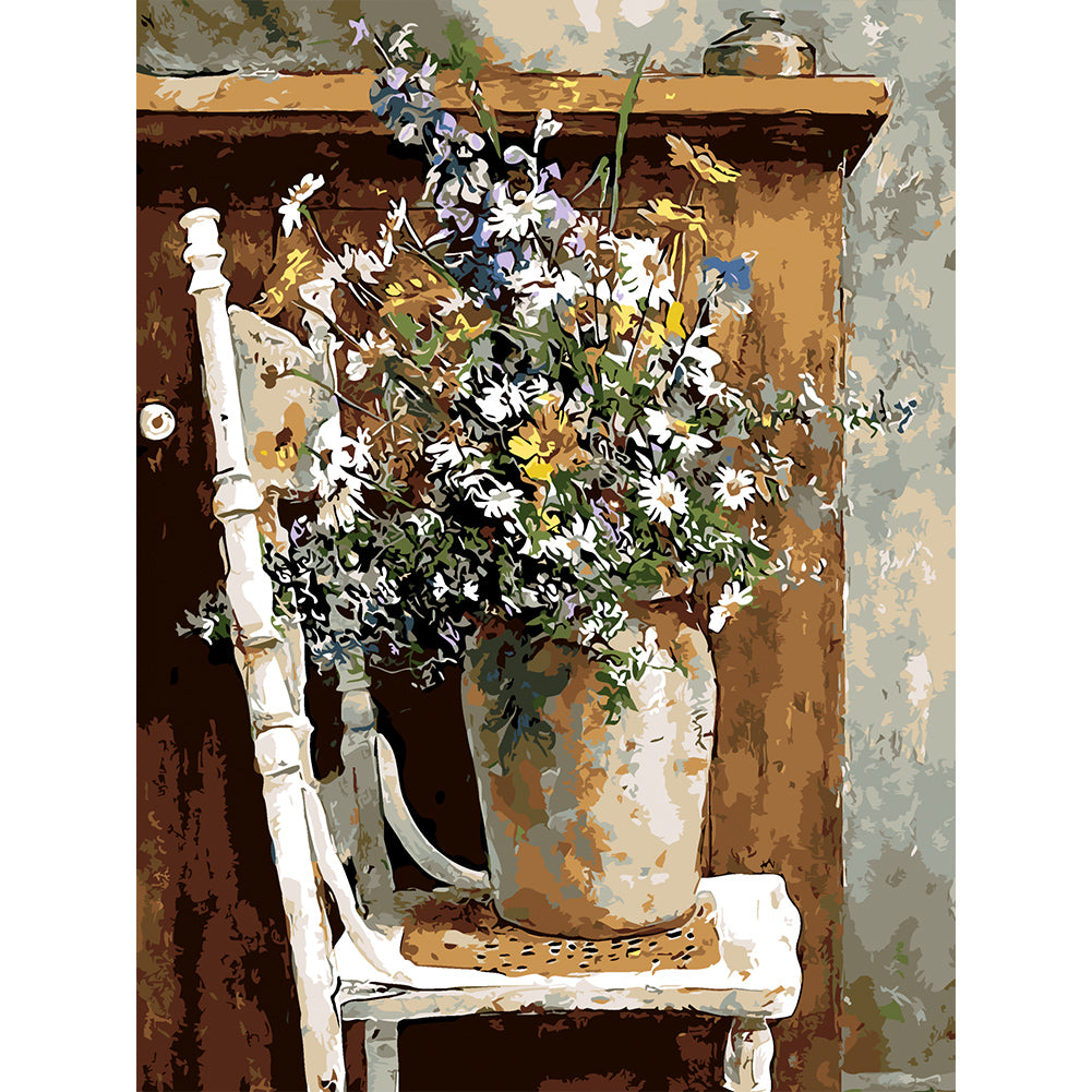 Flowers 30*40CM(Canvas) Full Round Drill Diamond Painting