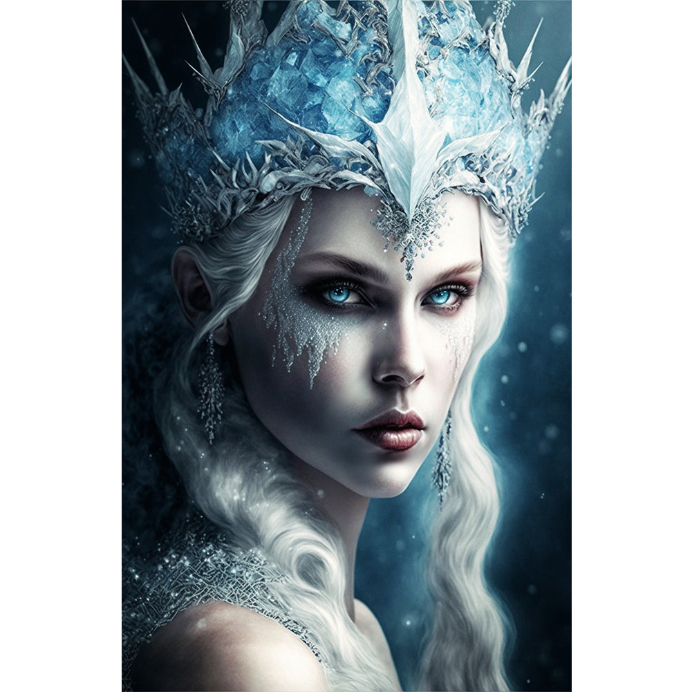 Yishu - Snow Mountain Queen - 50*75CM 11CT 3 Stamped Cross Stitch