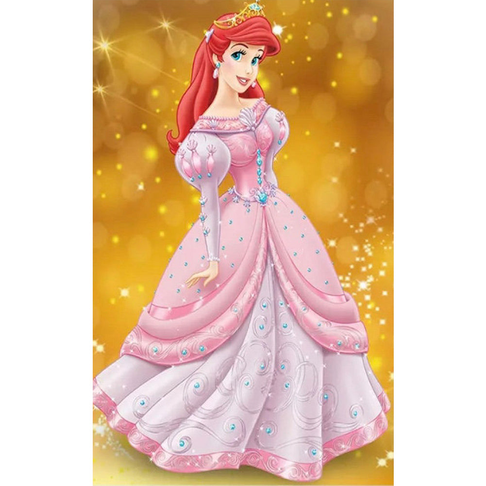 Princess Belle 30*50CM(Canvas) Full Round Drill Diamond Painting