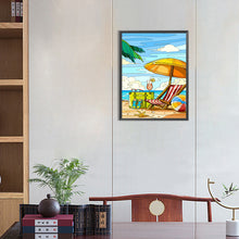 Load image into Gallery viewer, Beach Chair 30*40CM(Canvas) Full Round Drill Diamond Painting
