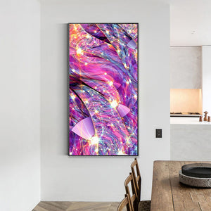 Purple Streamer 40*70CM(Canvas) Full Round Drill Diamond Painting