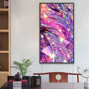 Purple Streamer 40*70CM(Canvas) Full Round Drill Diamond Painting