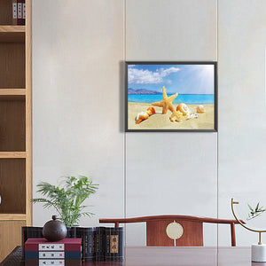 Seashells On The Beach 40*30CM(Canvas) Full Round Drill Diamond Painting