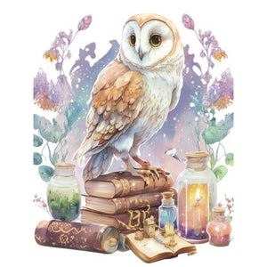 Owl 30*40CM(Canvas) Full Round Drill Diamond Painting