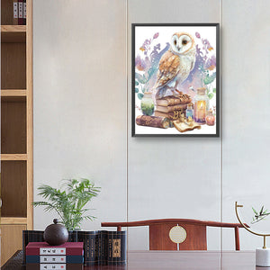 Owl 30*40CM(Canvas) Full Round Drill Diamond Painting