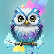 Load image into Gallery viewer, Owl Painted 30*30CM(Canvas) Full Round Drill Diamond Painting
