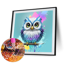 Load image into Gallery viewer, Owl Painted 30*30CM(Canvas) Full Round Drill Diamond Painting
