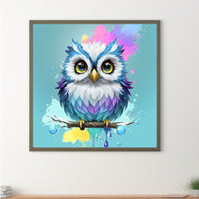 Load image into Gallery viewer, Owl Painted 30*30CM(Canvas) Full Round Drill Diamond Painting
