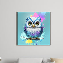Load image into Gallery viewer, Owl Painted 30*30CM(Canvas) Full Round Drill Diamond Painting
