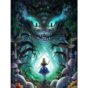 Alice In Wonderland 30*40CM(Canvas) Full Round Drill Diamond Painting