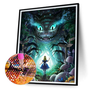 Alice In Wonderland 30*40CM(Canvas) Full Round Drill Diamond Painting