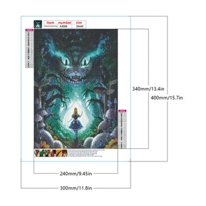 Alice In Wonderland 30*40CM(Canvas) Full Round Drill Diamond Painting