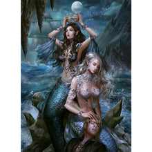 Load image into Gallery viewer, Yishu - Mermaid - 50*65CM 11CT 3 Stamped Cross Stitch
