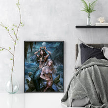 Load image into Gallery viewer, Yishu - Mermaid - 50*65CM 11CT 3 Stamped Cross Stitch
